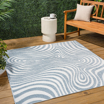 Maribo Abstract Groovy Striped Area Rug